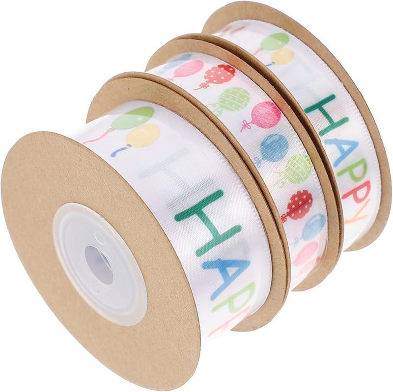 2 Rolls Birthday Ribbons For Cake Decoration And Crafts Celebration Decor - Image 2