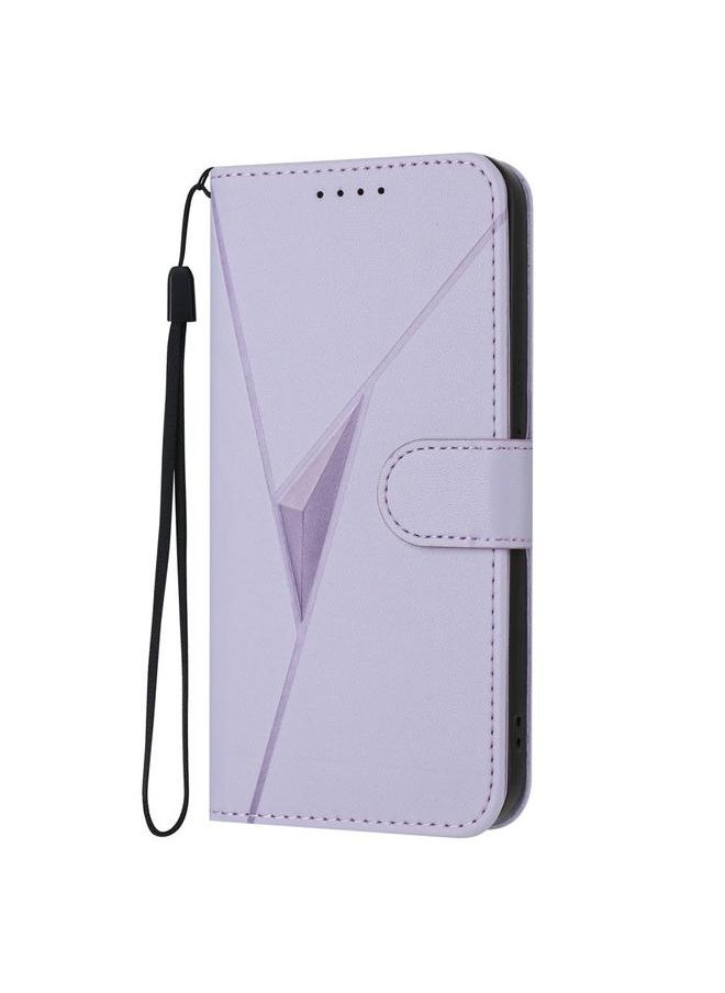 Green Tiger Case For Honor 400 Triangle Pattern Buckle Clasp Leather Phone Case  - Image 2