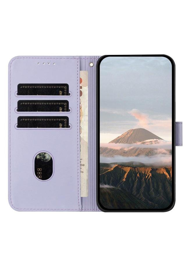Green Tiger Case For Honor 400 Triangle Pattern Buckle Clasp Leather Phone Case  - Image 3