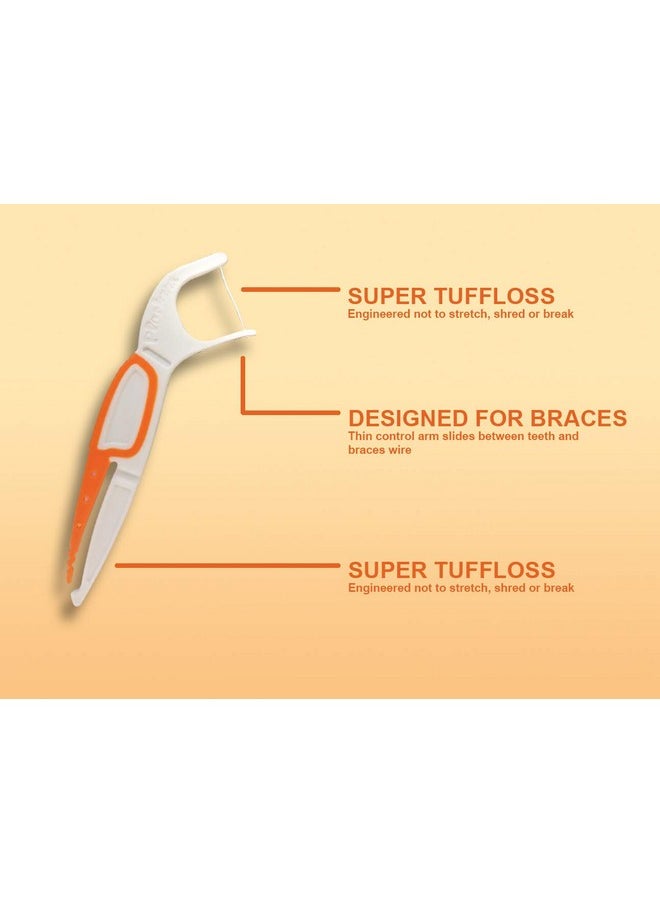 Plackers - Orthopick Flosser For Braces Pack Of 4 (36 Flossers Each) - Image 1