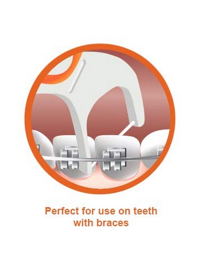 Plackers - Orthopick Flosser For Braces Pack Of 4 (36 Flossers Each) - Image 1