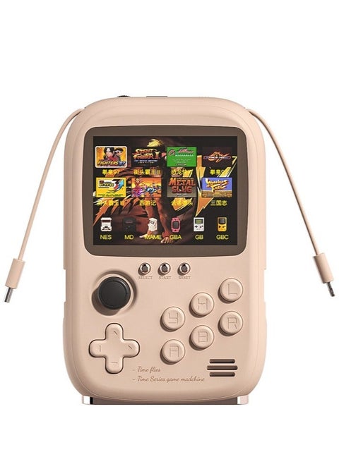 DY-19 Portable Retro Handheld Game Console, 6000mAh Capacity, 3.2-Inch Soft Light Colour Screen, Built-in 10000+ Game (Pink)