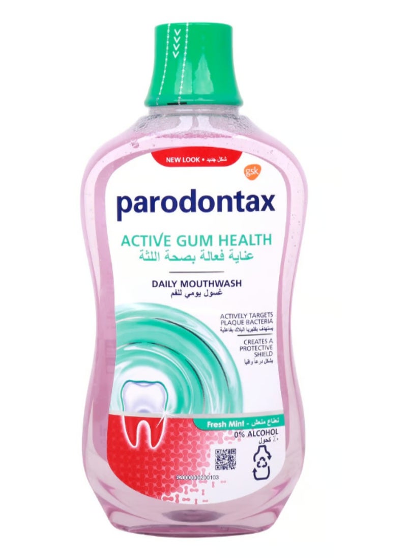Parodontax - Active Gum Health Fresh Mint Mouthwash With Fluoride 500 ML - Image 1