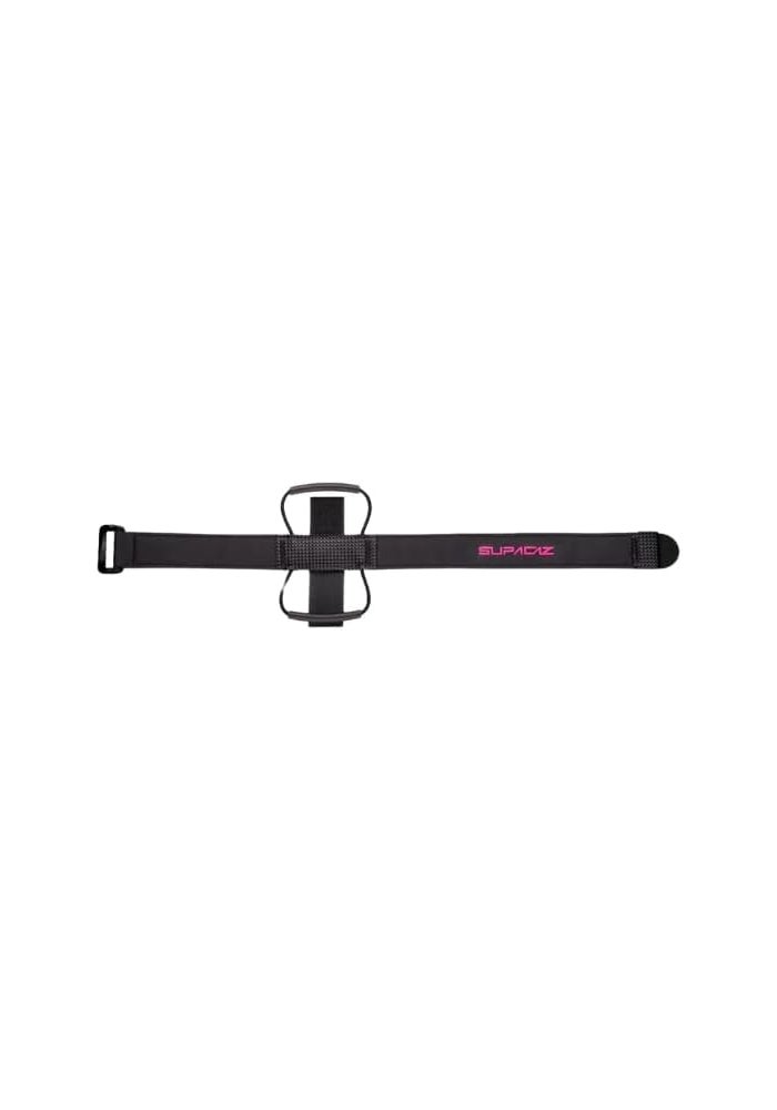 Supacaz Stash Strap – Lightweight Accessory Mount for Bike Tubes – Black – Compact Bicycle Tool Storage Solution - Image 1