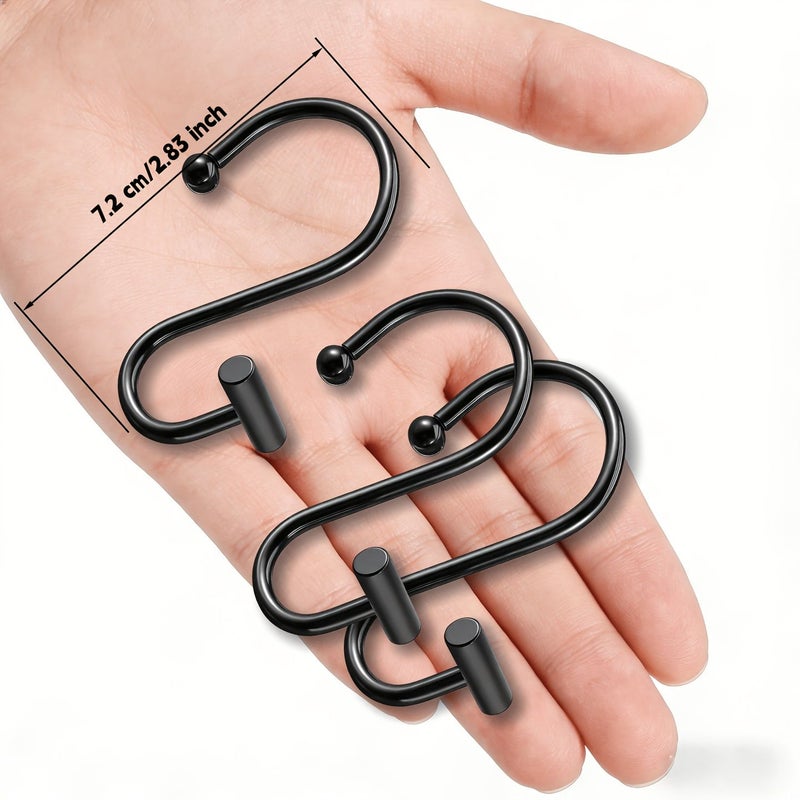 2Pcs Golden S Shaped Hooks No Installation Heavy Duty Rust Resistant - Image 3