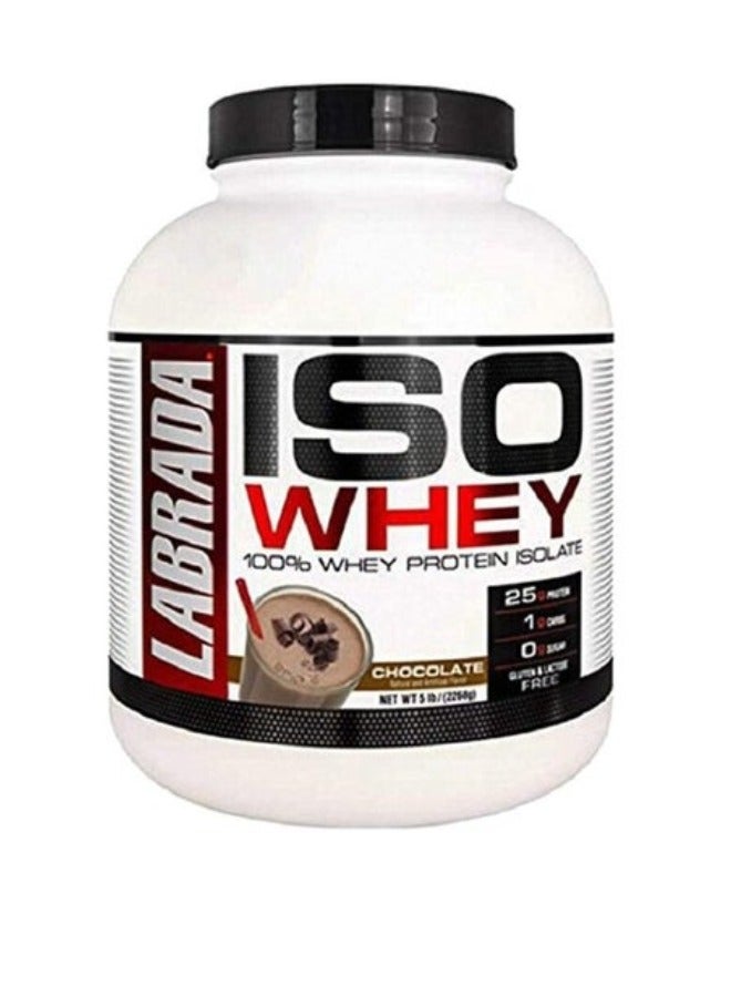 Labrada Iso 100% Whey Protein Isolate Powder, 5 Lbs, Chocolate