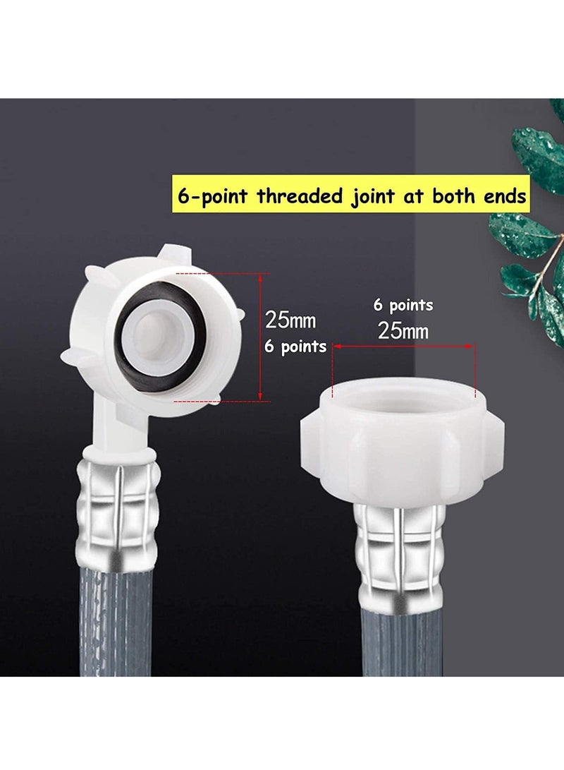 Puri Pro Universal Automatic Drum Cold Water Pipe Flexible 90 Degree Bend Inlet Washing Machine/Dishwasher Tube Hose Explosion-Proof 6-Point Extension Hose with 3/4 inch Connection, Grey, 150cm, 1.5M  - Image 4