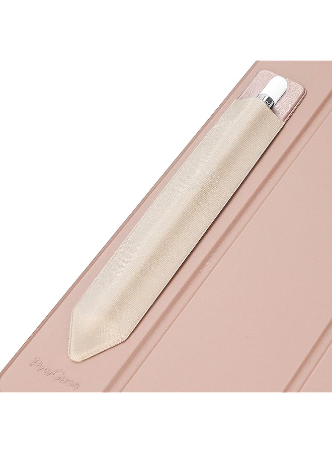 Procases Pencil Holder Sticker For Pencil 1St And 2Nd Gen Elastic Stylus Pocket Pouch Adhesive Stylus Pen Sleeve Attached To Case For Pencil And Other Stylus Pens Rosegold - Image 1