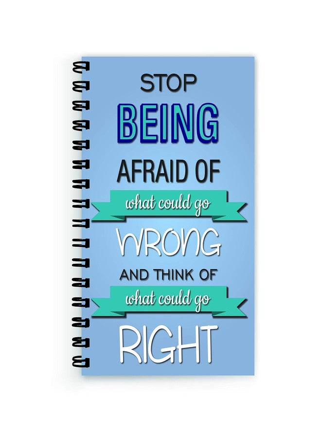 Plan To Gift Wire Bound Spiral Printed,Wire Bound Spiral Printed unruled Handmade Notebook with Quotes Pages :160 (Size :A5) - Image 2