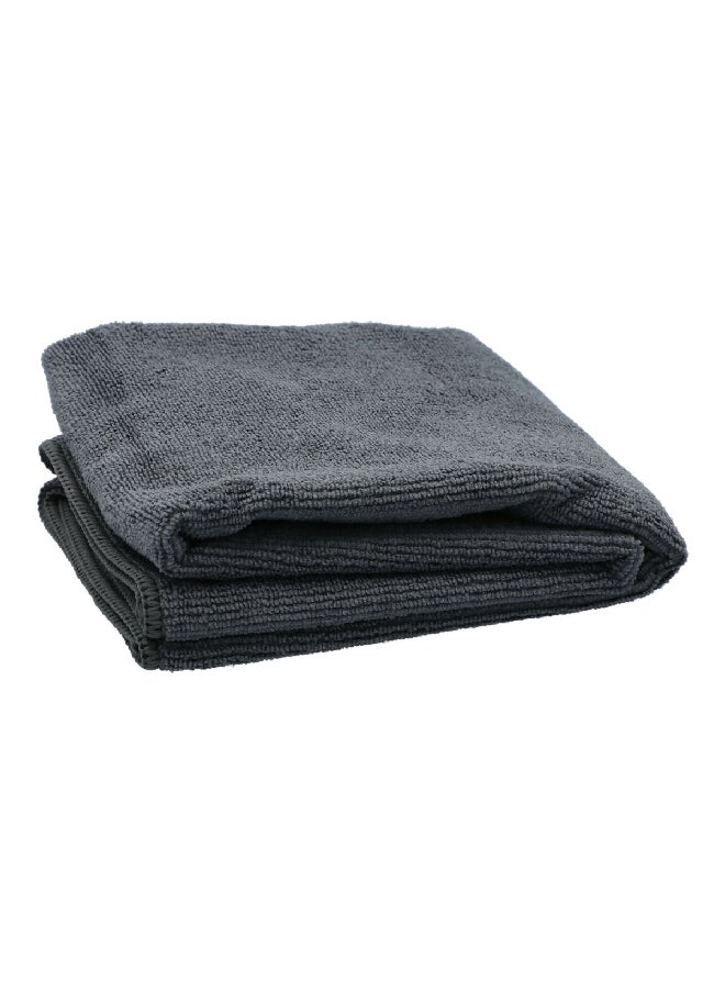Mukitchen - Soft Multipurpose Ultimate Microfiber Rectangular Towel Grey 16 x 24 Inch 6659-1418 - Image 1