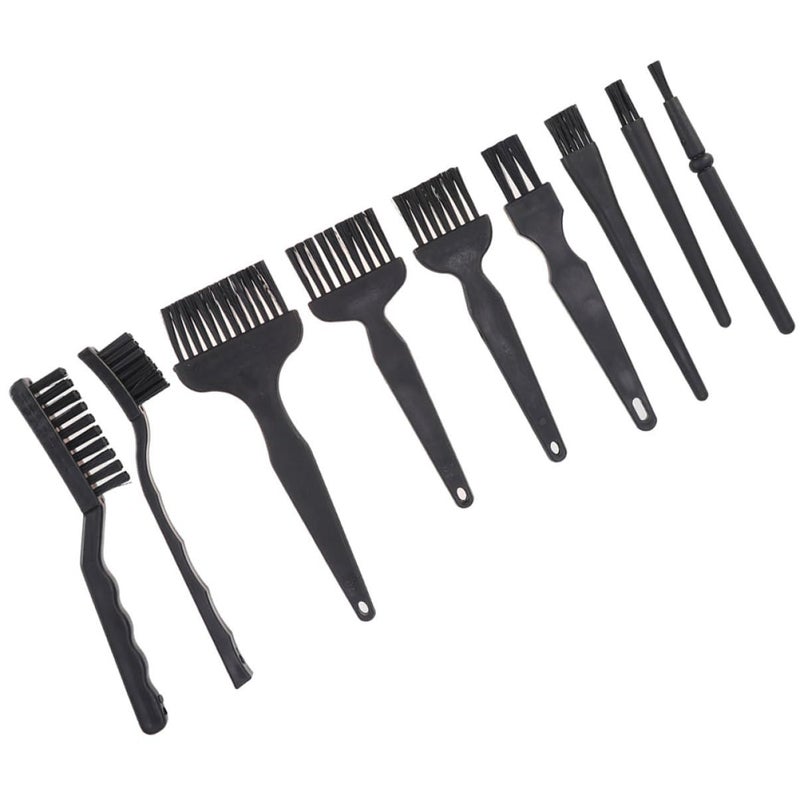 9 Pcs Black Keyboard Cleaning Brush Set Durable Anti Static Tools for Electronic Devices - Image 2