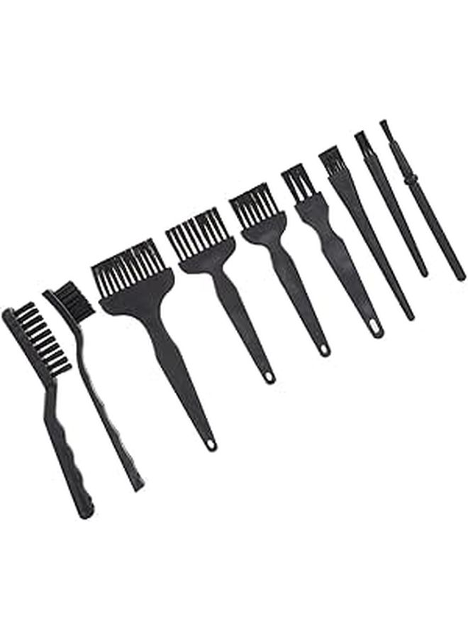 9 Pcs Black Keyboard Cleaning Brush Set Durable Anti Static Tools for Electronic Devices - Image 1
