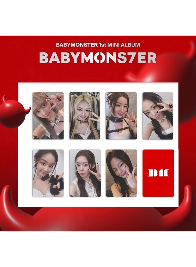 NIBEMINENT 7 Pcs Kpop BABYMONSTER BABYMONS7ER Lomo Cards Card For Fans Collection Gifts - Image 1