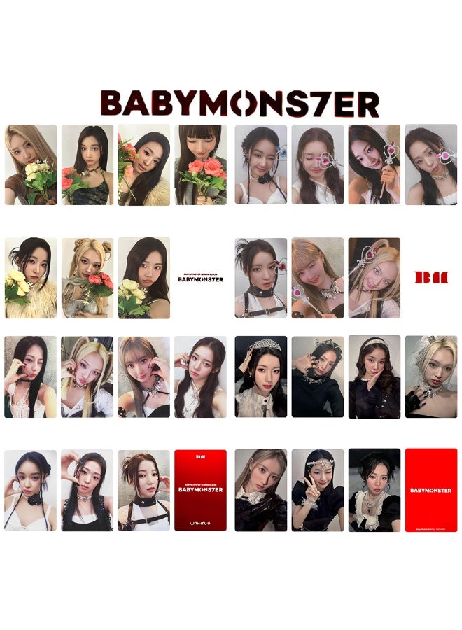 NIBEMINENT 7 Pcs Kpop BABYMONSTER BABYMONS7ER Lomo Cards Card For Fans Collection Gifts - Image 2