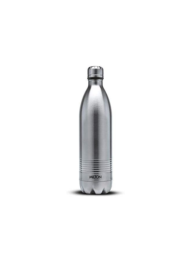 Milton Duo Dlx 750 Double Walled Vacuum Insulated Flask 700 Ml | 24 Oz | 24 Hours Hot And Cold Water Bottle 18/8 Stainless Steel Bpa Free Food Grade Leakproof | Silver  - Image 2
