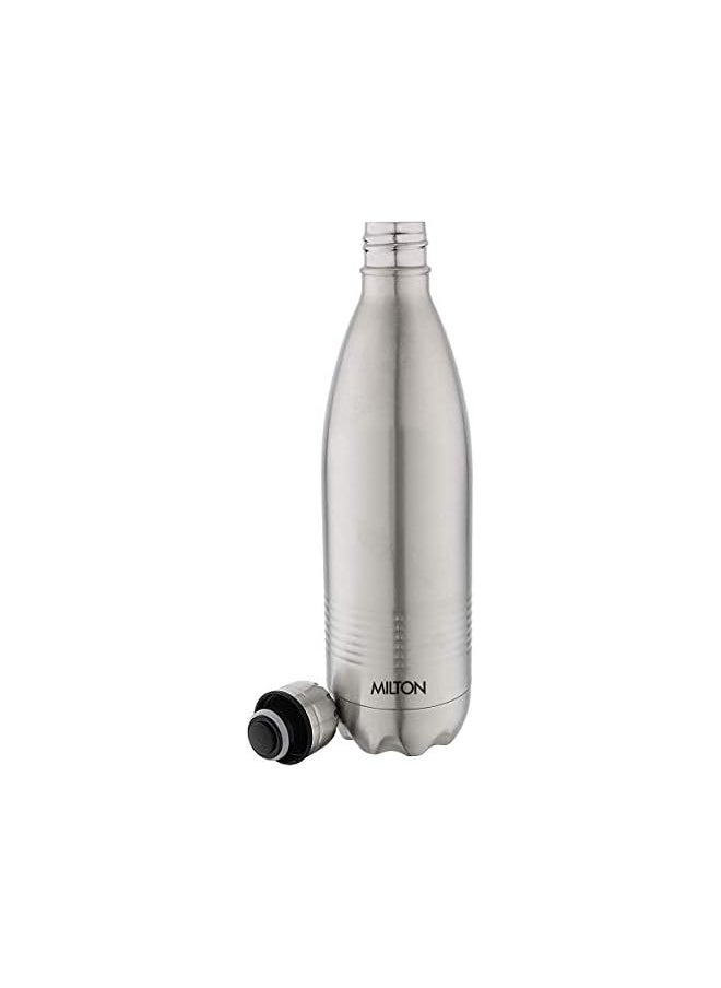 Milton Duo Dlx 750 Double Walled Vacuum Insulated Flask 700 Ml | 24 Oz | 24 Hours Hot And Cold Water Bottle 18/8 Stainless Steel Bpa Free Food Grade Leakproof | Silver  - Image 3