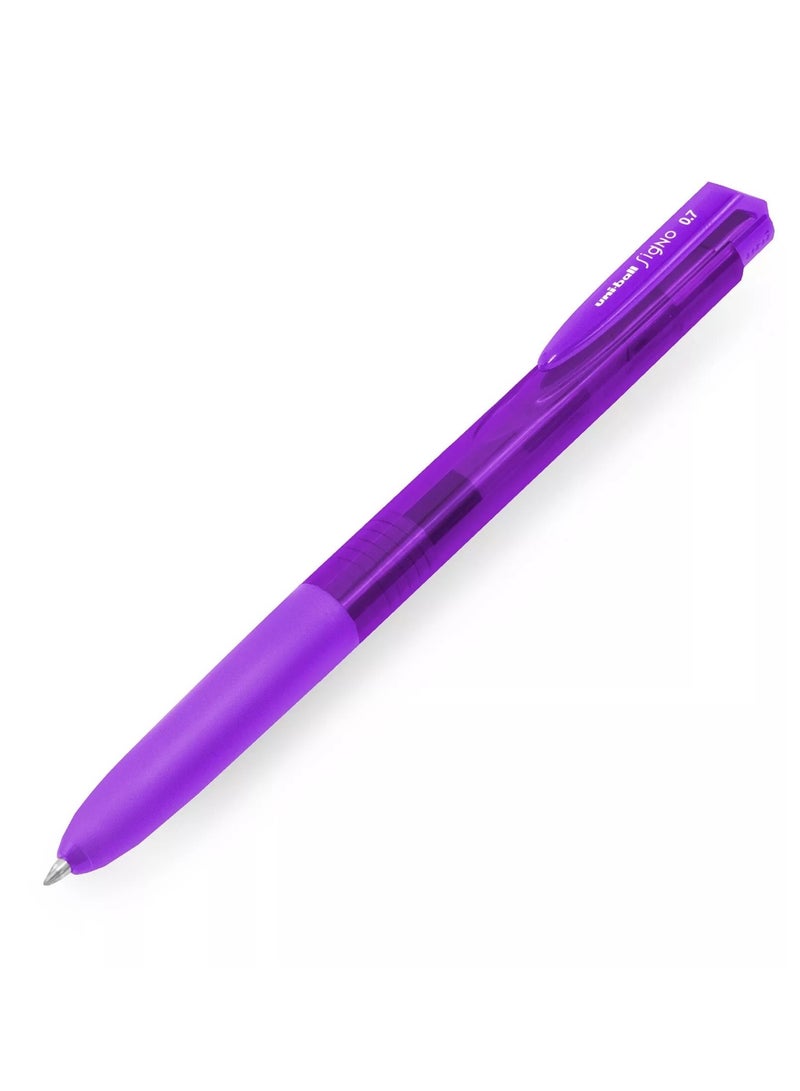 Uniball قلم حبر جل Signo UMN155N قطعة واحدة بحبر بنفسجي - Image 1