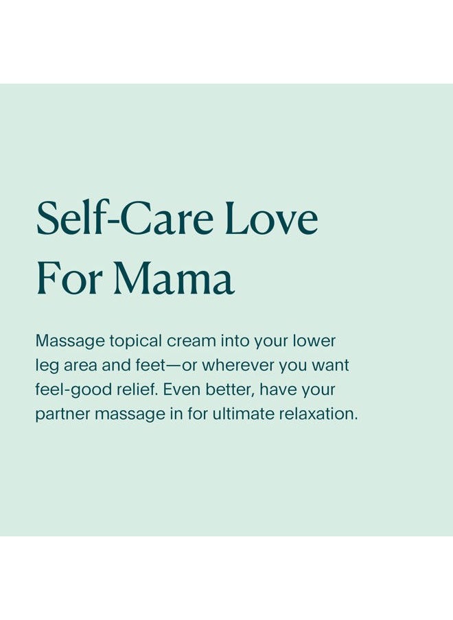 NATALIST - Cooling Cream Soothing Pregnancy Rub for Legs & Feet Calming Skin-Loving Moisturizer Infused with Organic Mint & Eucalyptus Oil for Women - 3.4 oz - Image 1
