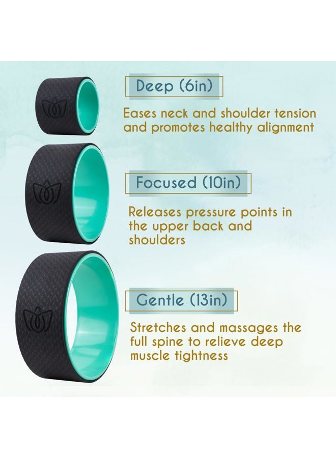 Florensi Back Roller - Back Stretcher, Back Cracker, Yoga Wheel, Deep Tissue Massager - for Back Pain Relief, Back Cracking, Yoga Stretching, Trigger Point Therapy - Foam Padded Rollers - Image 2