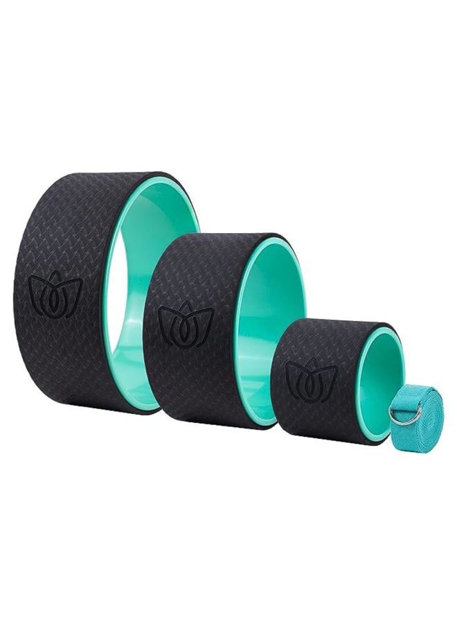 Florensi Back Roller - Back Stretcher, Back Cracker, Yoga Wheel, Deep Tissue Massager - for Back Pain Relief, Back Cracking, Yoga Stretching, Trigger Point Therapy - Foam Padded Rollers - Image 1