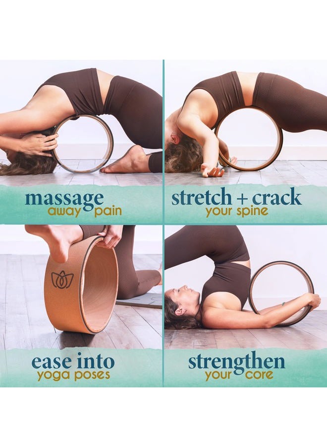 Florensi Back Roller - Back Stretcher, Back Cracker, Yoga Wheel, Deep Tissue Massager - for Back Pain Relief, Back Cracking, Yoga Stretching, Trigger Point Therapy - Foam Padded Rollers - Image 4