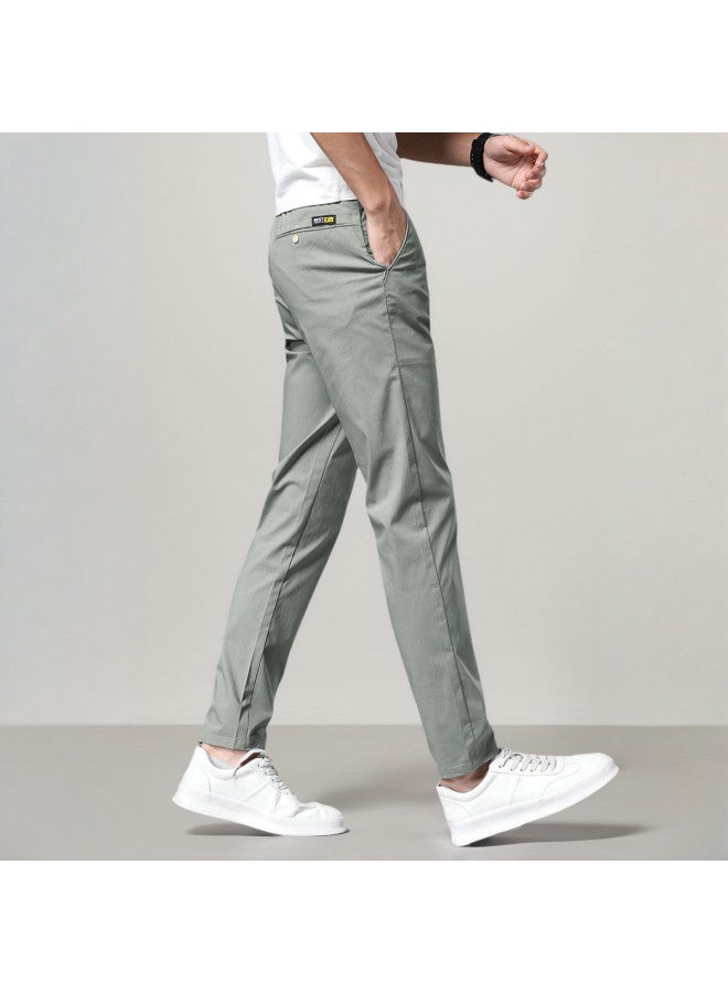 Tucano lightweight & Breathable Slim-fit Straight Leg Trousers For Men - Versatile Summer Chinos With Comfortable Stretch - Image 4