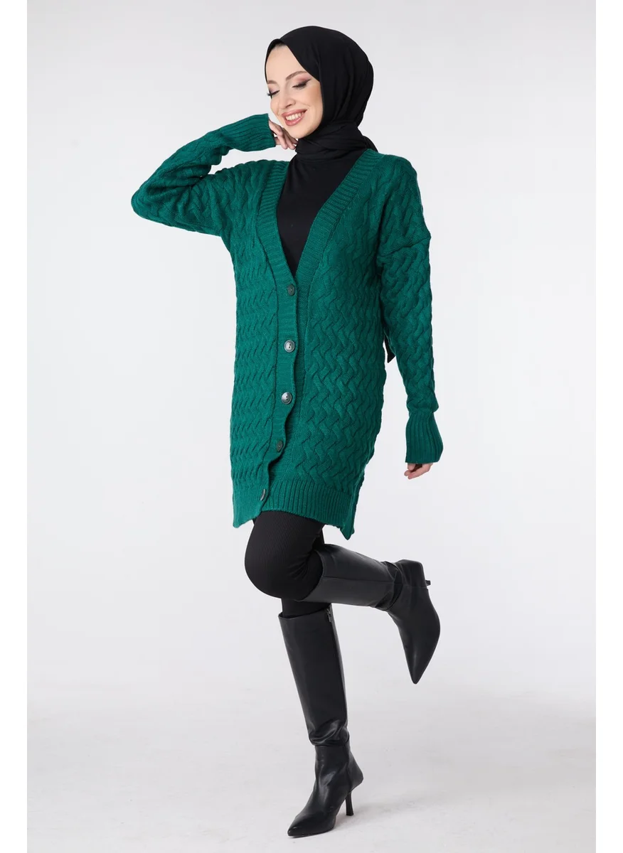 Tofisa 23790-ZUMRUT Knitwear Cardigan