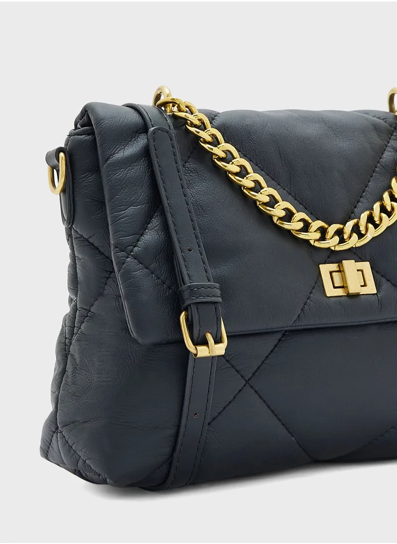 ELLA Oversized Quilted Crossbody Bag