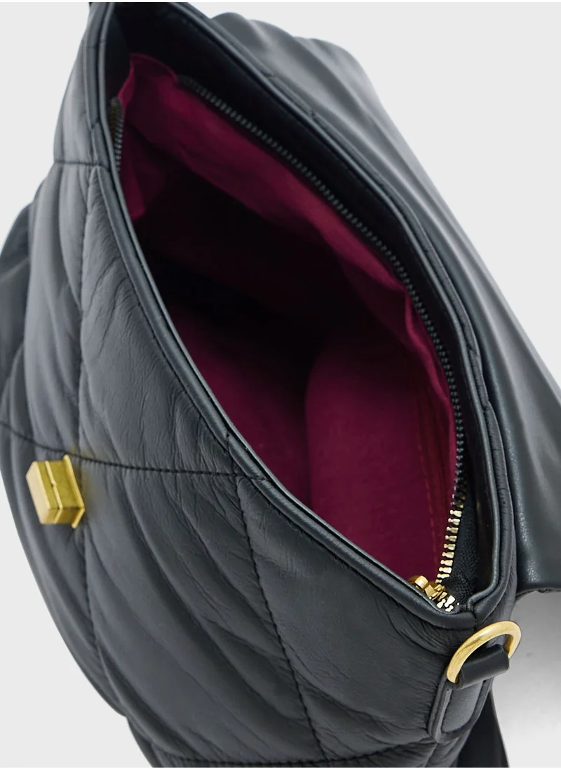 ELLA Oversized Quilted Crossbody Bag
