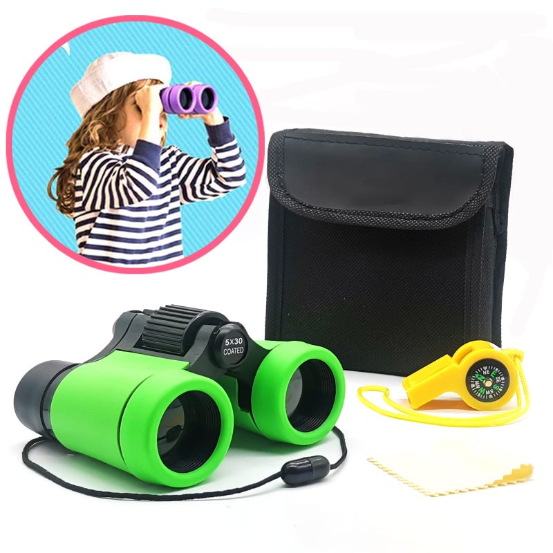 ARTOMIDE Kids Binoculars Best Gifts for 3-12 Years Boys Girls High-Resolution Optics Shockproof Mini Compact Binocuolar Toys Folding Small Telescope for Bird Watching Camping Outdoor Play - Image 1
