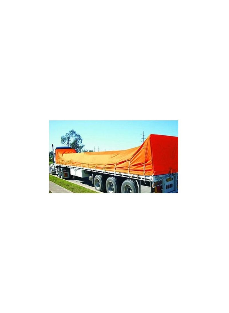 Waterproof Ground Cover Tent Shelter Dust-proof Rain Cover Tarpaulin Sheet (24 x 24, ORANGE) - Image 3