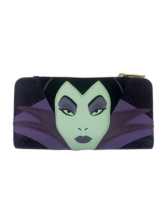 Loungefly X Disney Maleficent Villains Top Zip Wallet (Multicolored One Size) - Image 1