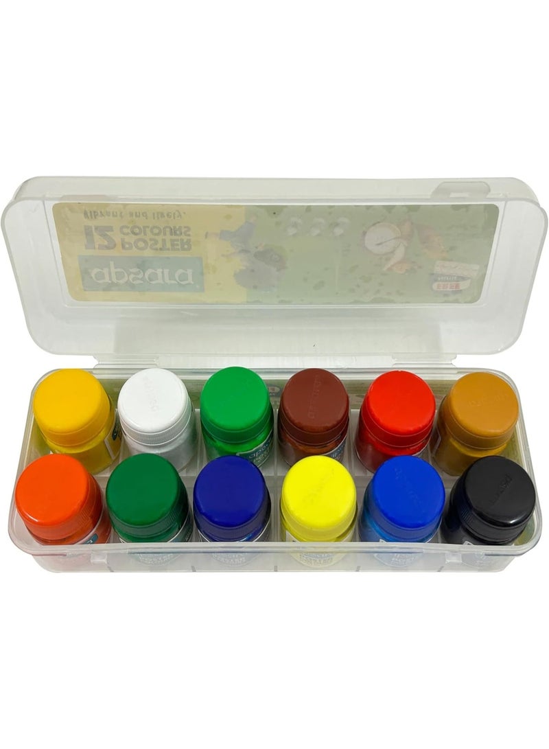 Apsara Poster Colors - 12 Shades (Multicolor) - Image 3