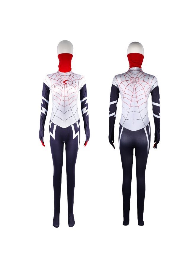 NIBEMINENT Masked spider Tight-fitting hero costume Halloween role-playing jumpsuit Spider Silk Cindy Muen - Image 1