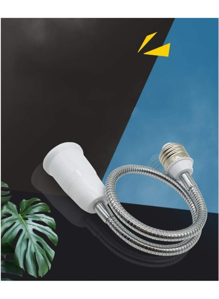 E26/E27 Light Socket Extender Adapter,E26 to E26 Socket Extender, 30CM/12 Inch Extension,Bendable Flexible Gooseneck Adjustable Extension Socket Extender Adaptor (2-Pack) - Image 4