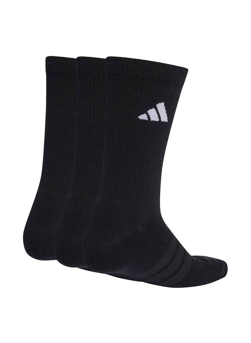 Adidas Cushioned Sportswear Crew Socks 3 Pair Pack - Image 2