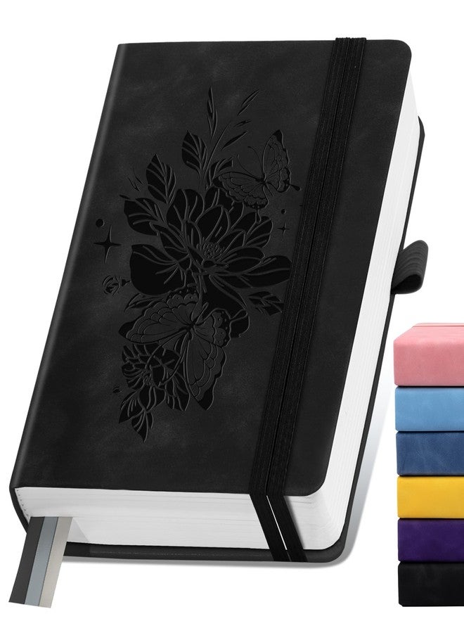 ALKALO Lined Journal Notebook 365 Pages, A5 Leather Journals for Writing Women & Men, Hardcover Notebook with 100GSM Thick Paper, Daily Journal Notebook for Travel, Work, School, Note Taking, College Ruled - Image 1