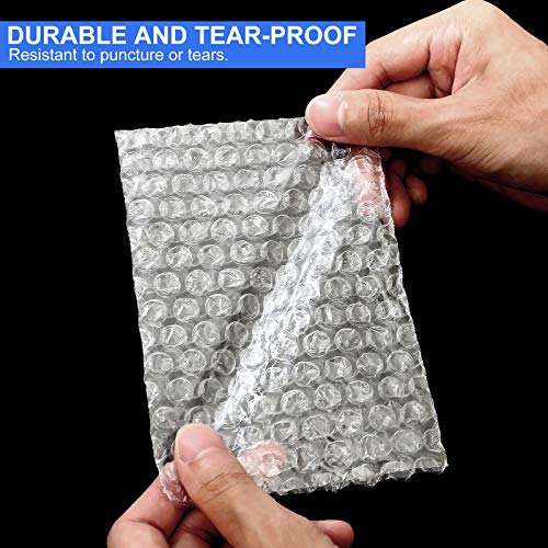 APACALI 200 PCS Clear Bubble Pouches Bags 4x6 inch, Protective Bubble Pouch, Double Walled Flush Cut Thickening Shockproof Foam Wrap Bags for Cushioning, Packing, Shipping, Moving and Storage - Image 4