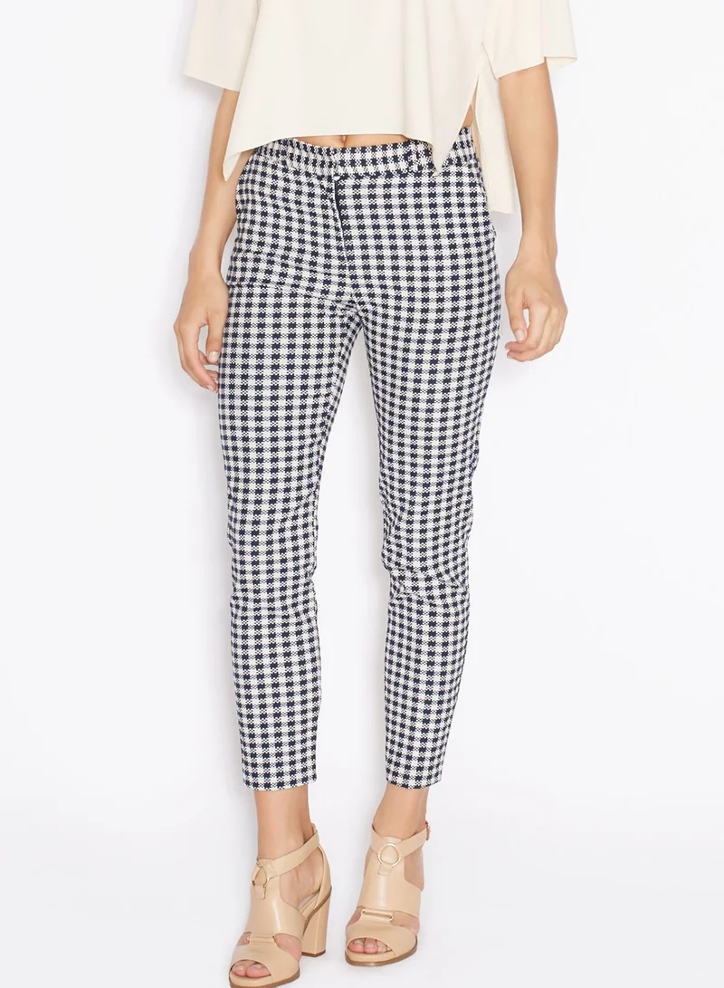 TOPSHOP Gingham Cigarette Pants