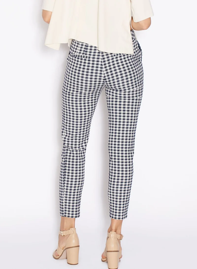 TOPSHOP Gingham Cigarette Pants