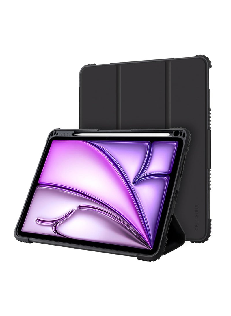 Cellairis Rugged Shockproof Folio Case for Apple iPad Air 11 – Black - Image 1