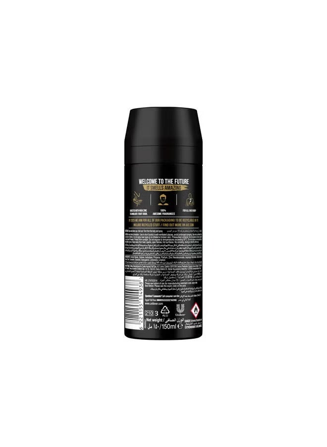 Axe Body Spray For Men Gold Temptation 150 ml - Image 2