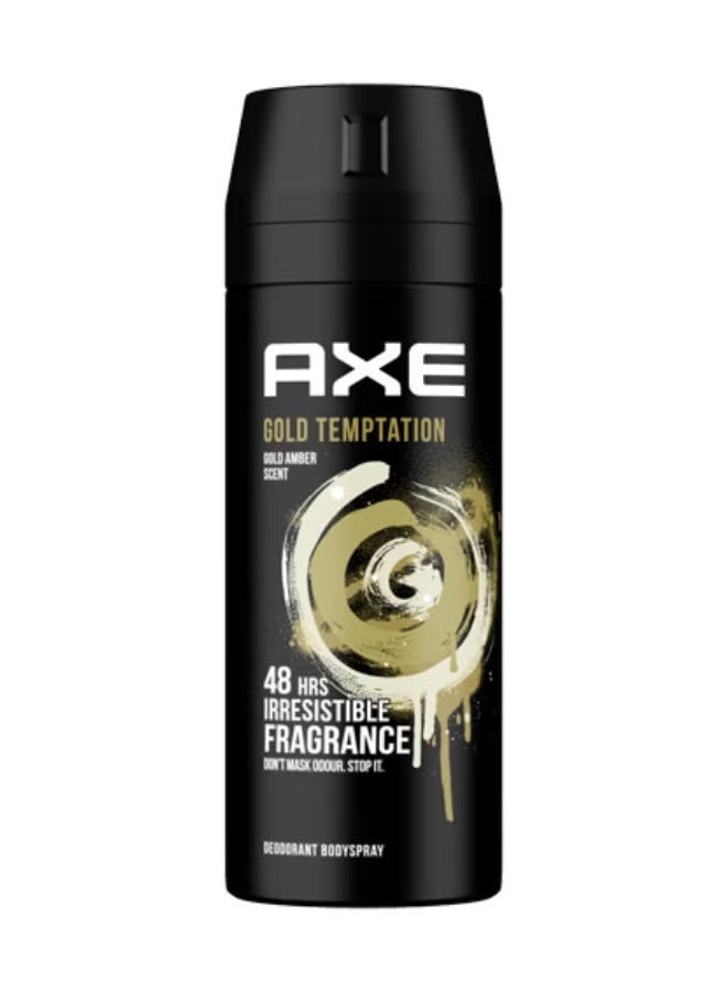 Axe Body Spray For Men Gold Temptation 150 ml - Image 1