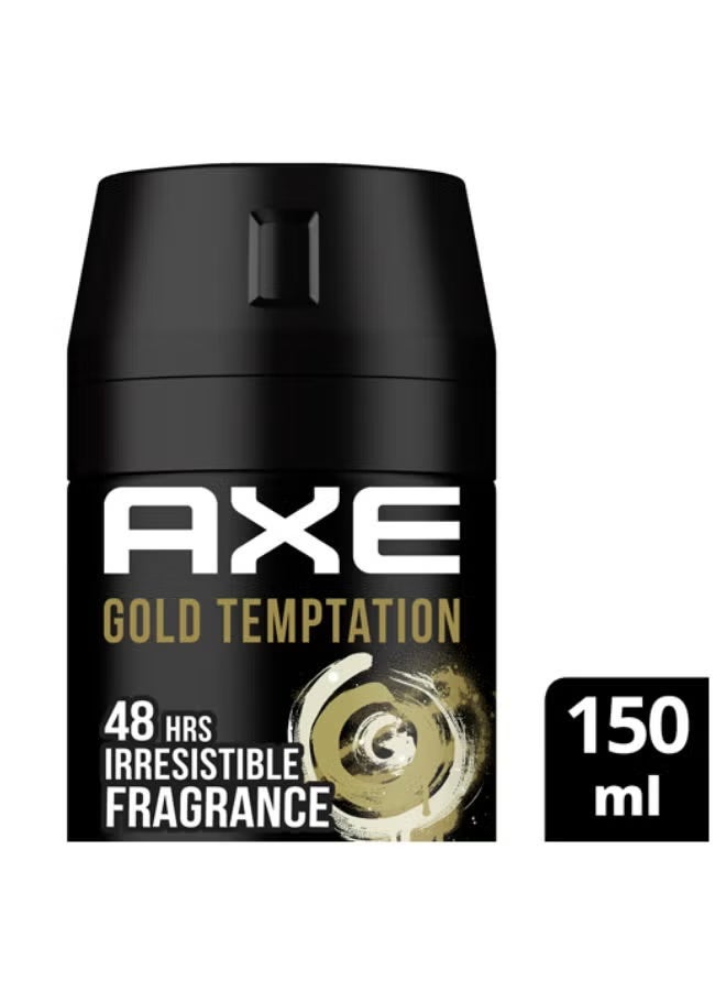 Axe Body Spray For Men Gold Temptation 150 ml - Image 3