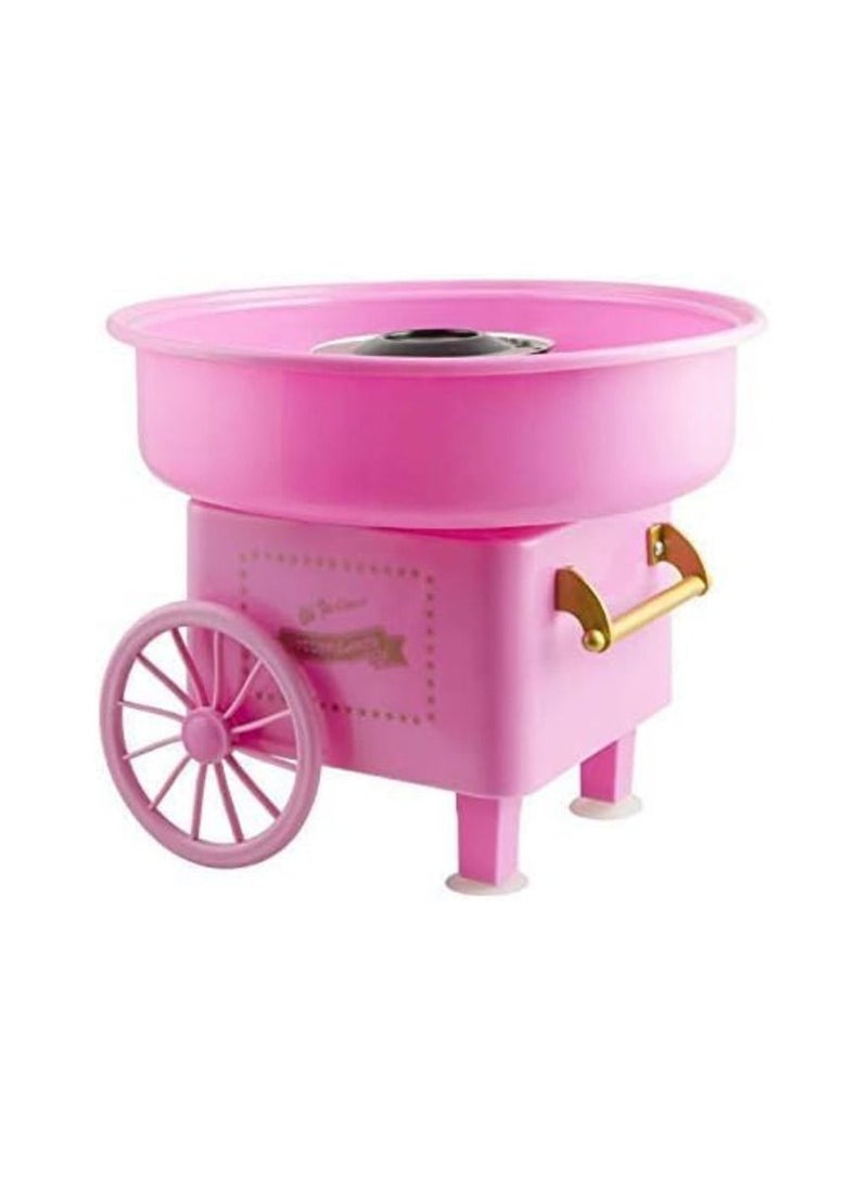 Yuwell Cotton Candy Machine Retro Cotton Candy Machine For Kids And Adults Cotton Candy Maker Pink  - Image 1