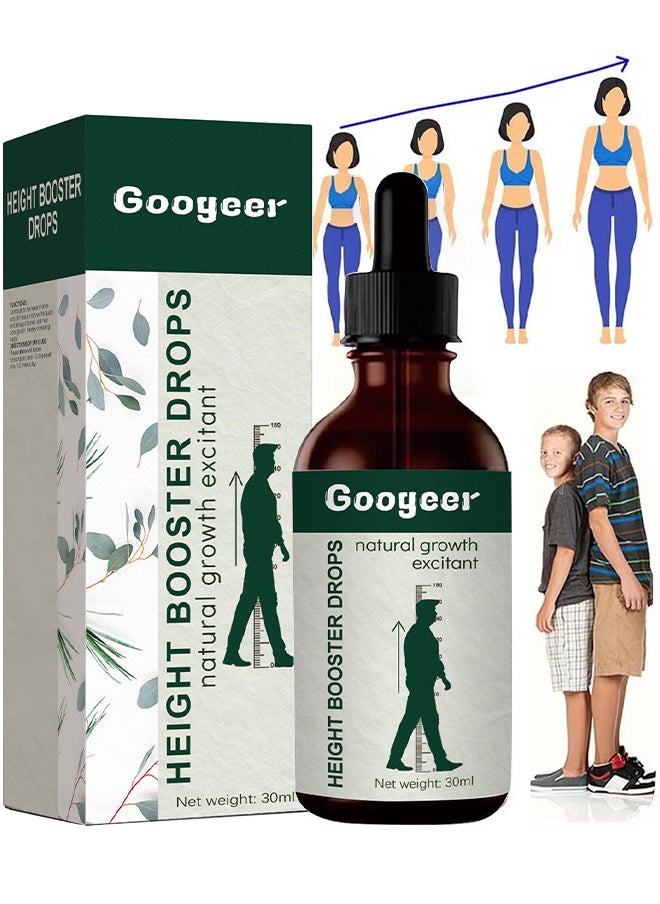 Googeer Height Increase Drops, Natural Growth Stimulants, Youth Bone Growth Increase Oil, Natural Herbal Height Increase Essential Oil, Adult Height Increase, Bone Growth 30ML  - Image 1