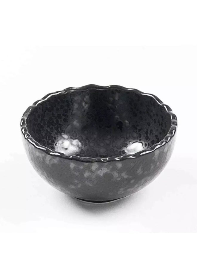 Ariane Premium Fine Porcelain Non-Stackable Bowl 14cm Erosion Cinder Black - Image 1