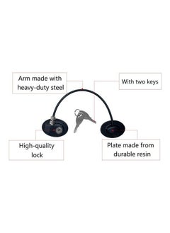 Y&D 6-Piece Refrigerator Door Locks With 4 keys Black  - Image 5
