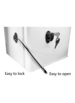 Y&D 6-Piece Refrigerator Door Locks With 4 keys Black  - Image 2
