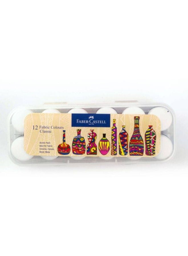 Fabric Color Classic 10 Ml 12 Color